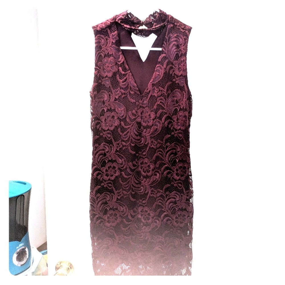 New with tags maroon lace dress